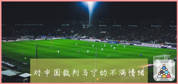 对中国裁判马宁的不满情绪
